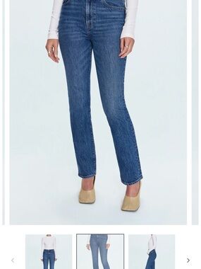 pistola Charlie Straight-Leg Jeans in Medium Blue Wash